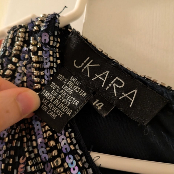 JKARA Beaded Formal Evening Gown - Picture 3 of 4